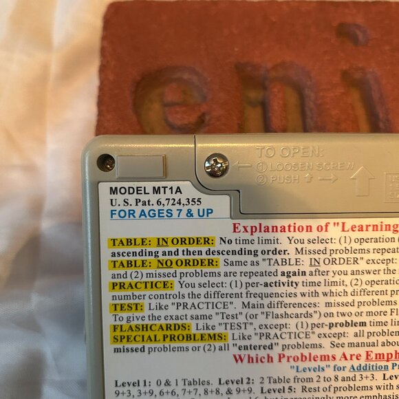 Flash Master Math Tables Learning Activity Model (MT1A) - Picture 8 of 8